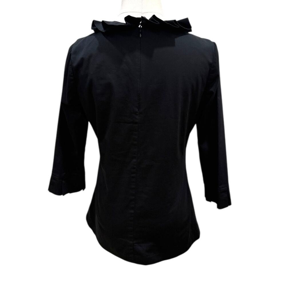 Dainty Jewells Ruffle Collared Poplin Blouse - Picture 4 of 6